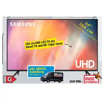 Maximarkt Samsung led tv ue 65au7090 uhd maxi.preisjoker maximarkt 1 stück Angebot
