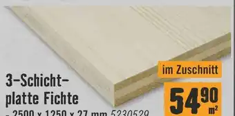 Hornbach 3-Schicht-platte Fichte Angebot