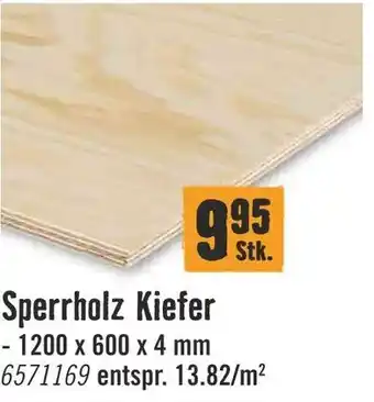 Hornbach Sperrholz Kiefer Angebot