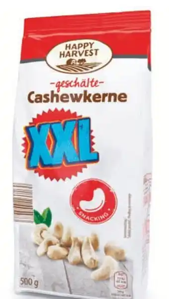 Hofer HAPPY HARVEST XXL CASHEWKERNE NATUR Angebot