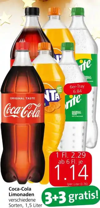 Eurospar Coca cola limonade Angebot