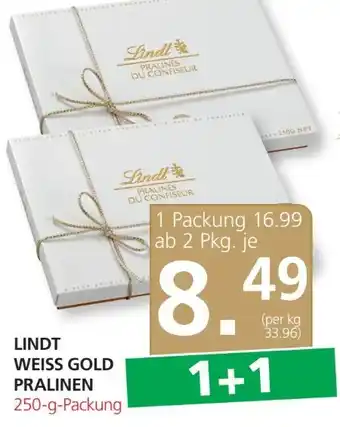 SPAR Gourmet Pralinen gold weiß Angebot