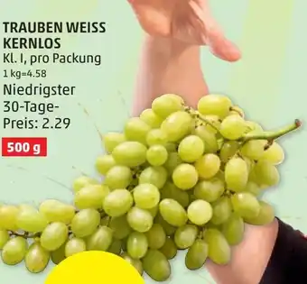 PENNY TRAUBEN WEISS KERNLOS, 500g Angebot