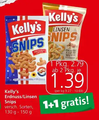 Spar Kelly's Erdnuss/Linsen Snips Angebot