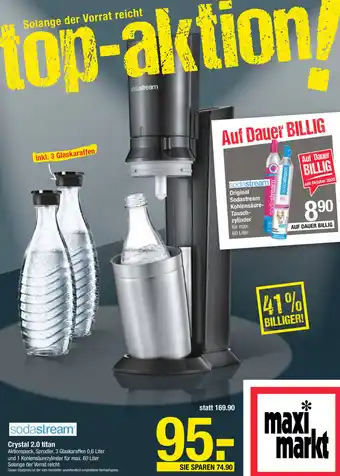 Maximarkt SodaStream Crystal 2.0 Titan Angebot