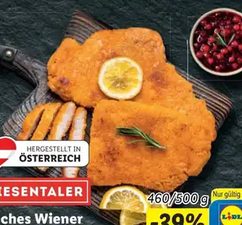 Lidl Frisches Wiener Schnitzel paniert oder Cordon Bleu Angebot