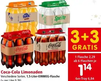 Interspar Coca cola limonade Angebot