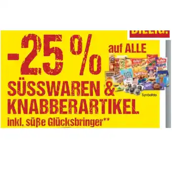 Maximarkt 25% auf alle süsswaren & knabberartikel inkl. süße glücksbringer maximarkt Angebot