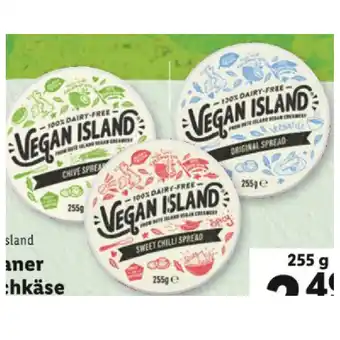Lidl Vegan island veganer frischkäse versch. sorten lidl 255 gramm 1 stück Angebot