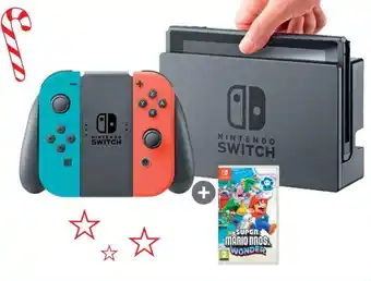 Media Markt Nintendo Switch Neon-Rot/Neon-Blau + Super Mario Bros. Wonder Angebot