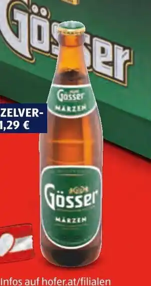 Hofer GÖSSER MÄRZEN Angebot
