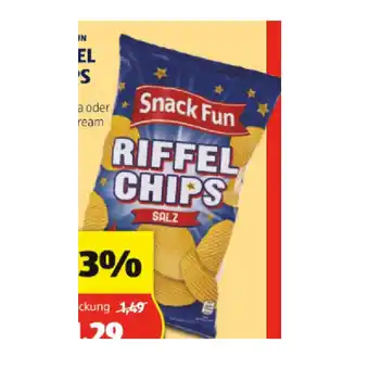 Hofer Snack fun riffel chips div. sorten hofer 200 gramm 1 packung Angebot