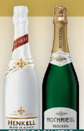 Billa Hochriegl od. Henkell Sekt FREITAG & SAMSTAG Angebot