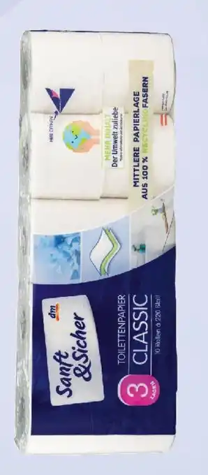 dm Sanft&Sicher Toilettenpapier Classic Angebot
