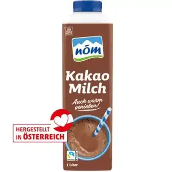 PENNY Nöm kakao- od. vanillemilch penny 1 liter 1 packung Angebot