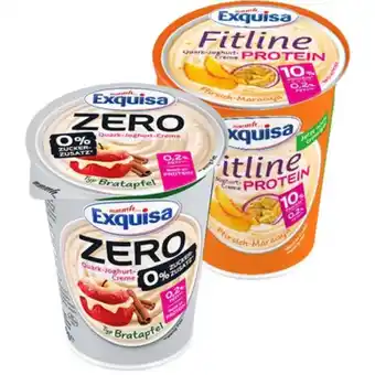 PENNY Exquisa fitline protein od. zero div. sorten penny 400 gramm 1 becher Angebot