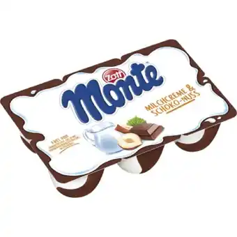 MPreis Zott monte verschiedene sorten mpreis 6 stück 1 packung Angebot