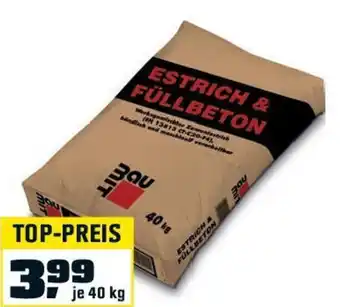 OBI ESTRICH UND FÜLLBETON Angebot