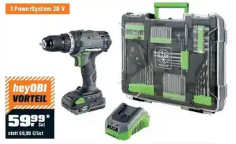 OBI AKKU-BOHRSCHRAUBER-SET LUX-TOOLS ,,MOBILE WERKSTATT" Angebot