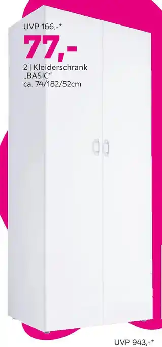 Mömax KLEIDERSCHRANK , BASIC Angebot