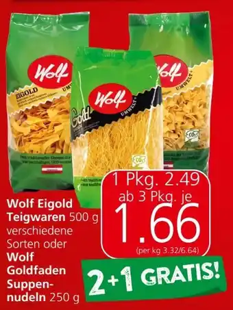 Eurospar Eigold teigwaren Angebot
