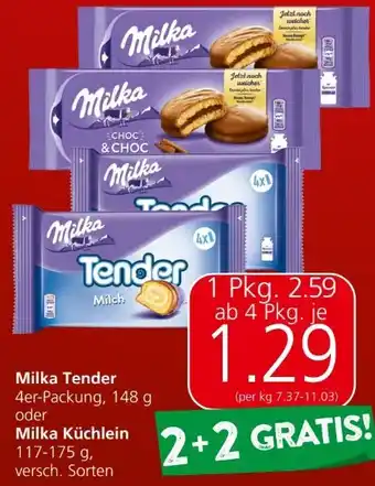 Spar Tender milch Angebot