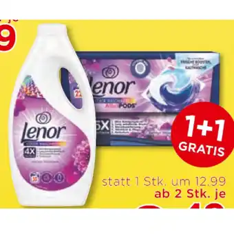 Unimarkt Lenor gel oder pods versch. sorten unimarkt 1 packung Angebot