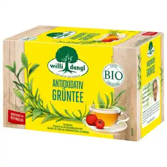 Spar Willi dungl bio tee versch. sorten spar 20 stück 1 packung Angebot
