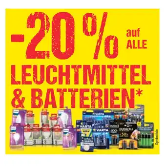 Maximarkt 20% auf alle leuchtmittel & batterien maximarkt Angebot