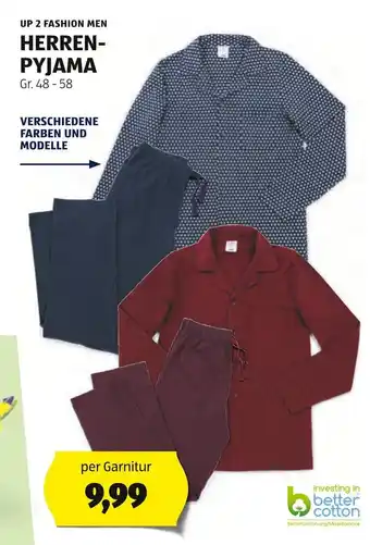Hofer UP 2 FASHION MEN HERREN-PYJAMA Angebot