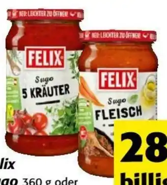 Nah&Frisch Felix Sugo 360 g oder Pesto 190 g-Glas Angebot