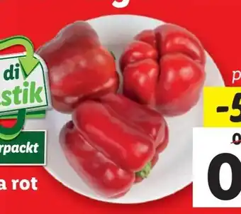 Lidl Paprika rot Angebot