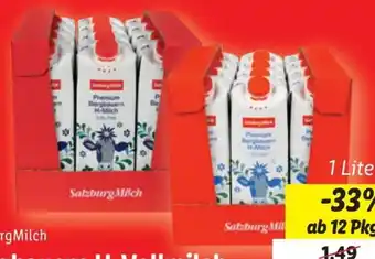 Lidl Bergbauern H-Vollmilch Angebot
