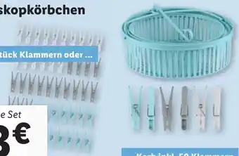 Lidl Wäscheklammern oder Teleskopkörbchen Angebot