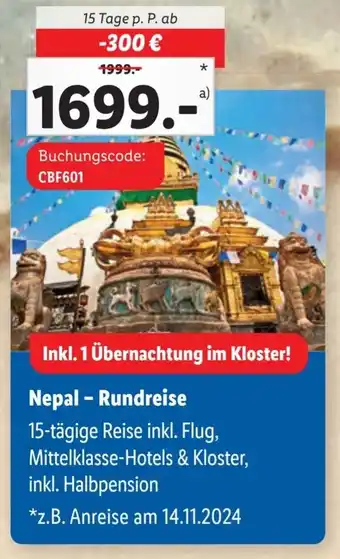 Lidl Nepal - Rundreise Angebot