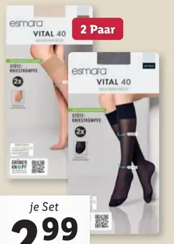 Lidl Damen Stütz- Kniestrümpfe, 2 Paar Angebot