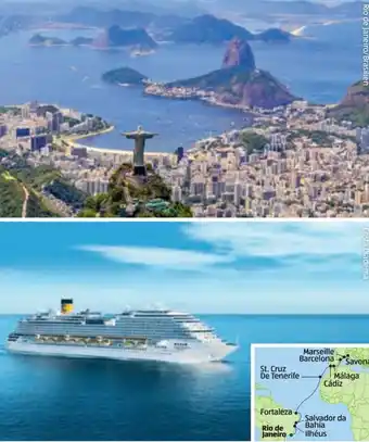 Hofer Reisen TRANSATLANTIK-KREUZFAHRT VON RIO DE JANEIRO NACH SAVONA Angebot