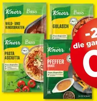 Unimarkt Knorr Basis Produkt, Echt Natürlich oder Feinschmecker Sauce Angebot