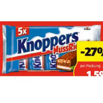 Hofer Storck knoppers nussriegel hofer 5 stück 1 packung Angebot
