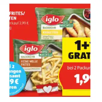 Hofer Iglo wellen frites/kroketten hofer 1 packung Angebot