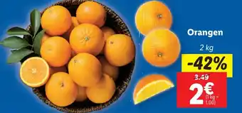 Lidl Orangen 2 kg Angebot