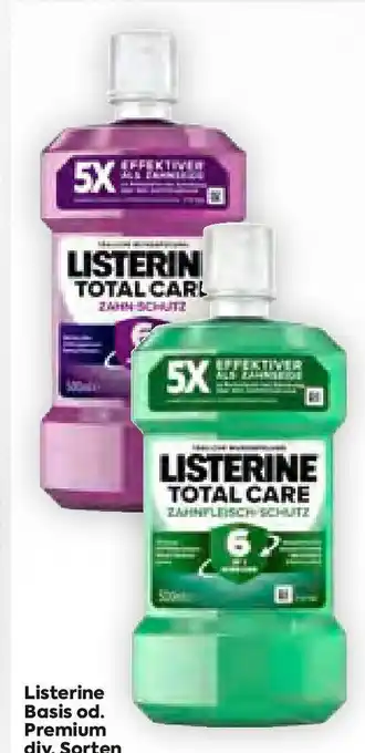 Billa Listerine Basis od. Premium Angebot