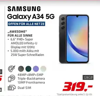 Hartlauer SAMSUNG Galaxy A34 5G Angebot