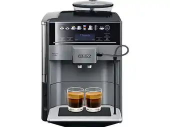 Media Markt Siemens te 651509de eq.6 plus diamond kaffeevollautomat (schwarz/titanium metallic, keramikmahlwerk, 15 bar, milchschlauch) Angebot