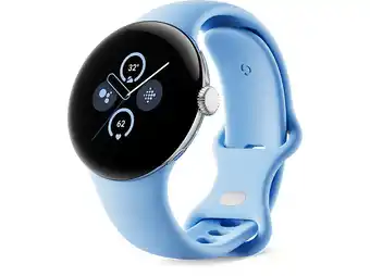 Media Markt Google pixel watch 2 wifi, 41mm, aluminium polished silver, sportarmband in bay smartwatch Angebot