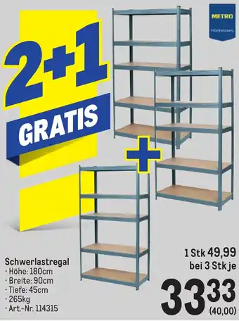 Metro Schwerlastregal Angebot