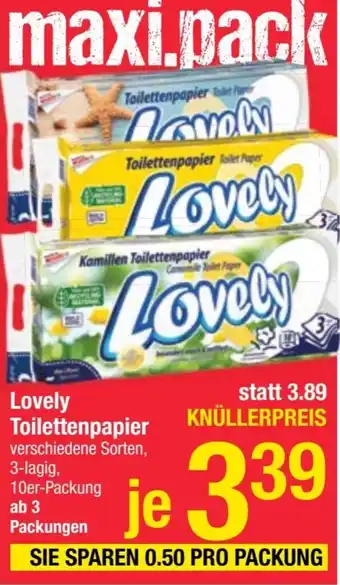Maximarkt Lovely Toilettenpapier Angebot