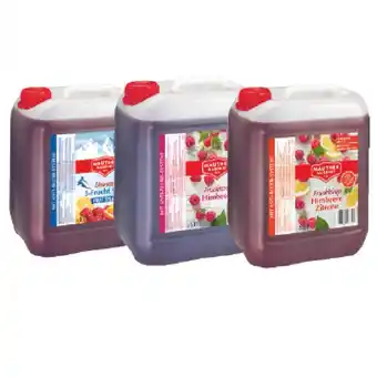 T&G Mautner markhof skiwasser, himbeer oder himbeer citro sirup verschiedene sorten t&g 5 liter 1 packung Angebot