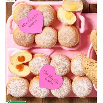 Spar Spar mini krapfen mit vanillecreme 6er oder mini marillenkrapfen 8er spar 1 packung Angebot