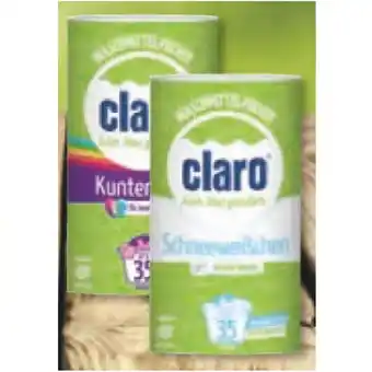 Unimarkt Claro waschmittel pulver versch. sorten unimarkt 35 waschgänge 1 packung Angebot